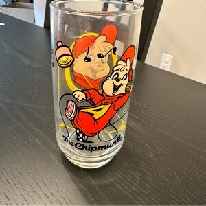 Vintage Alvin and the Chipmunks Glass Tumbler